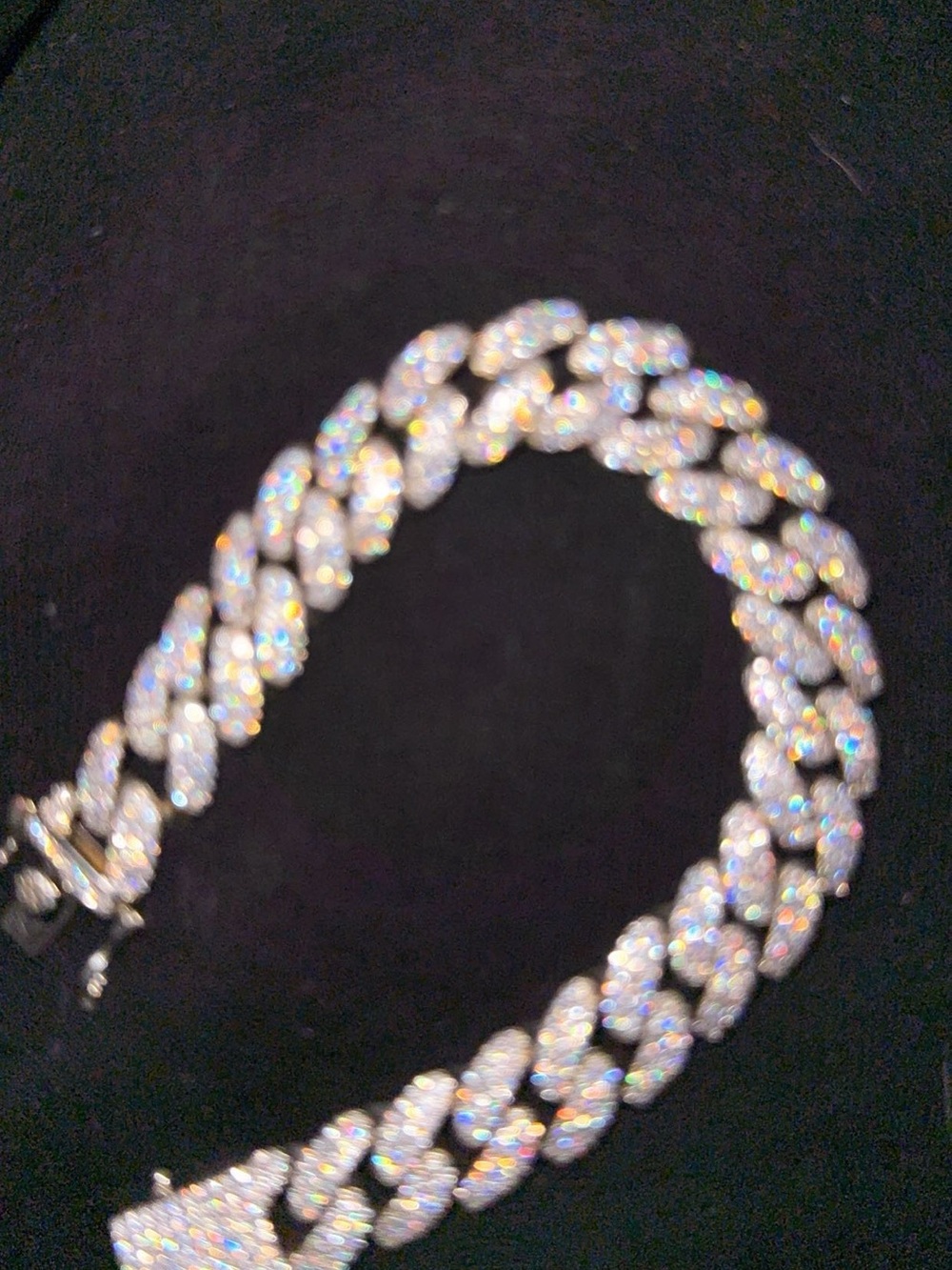 VVS moissanite bracelet solid 925 silver